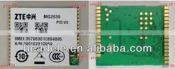 zte low cost gsm gprs gsm module mg2639_v2