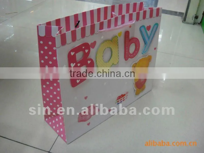 2013 High Quality Paper Gift Bag with ribbon