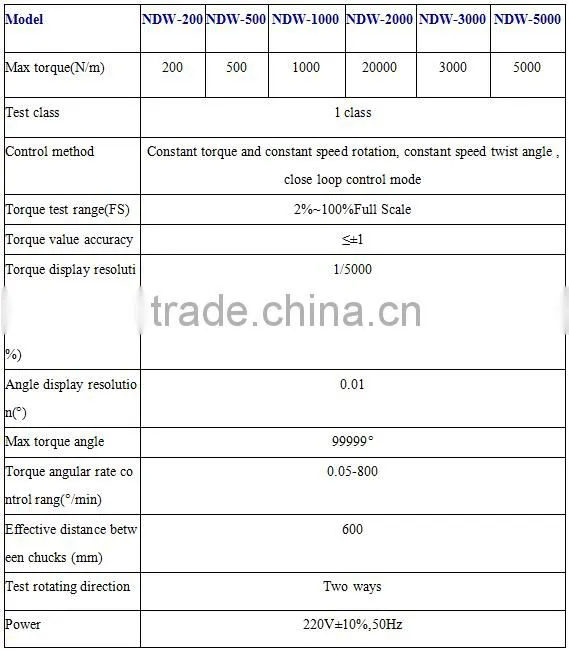 torsion tension testing machine NDW-500 /Electronic material torsion machine