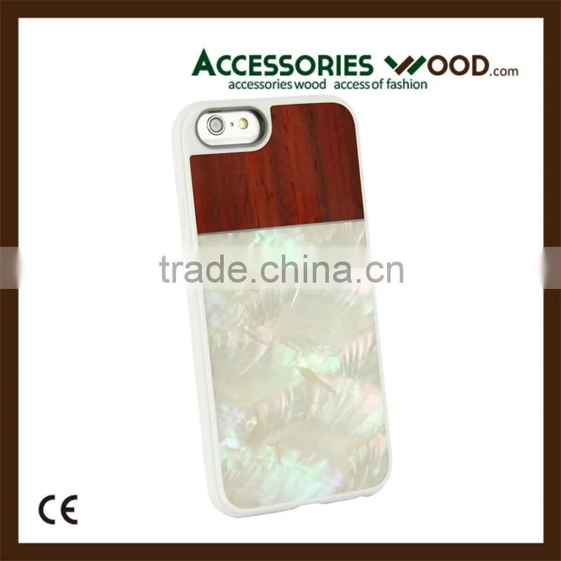 natural shell wooden mobile phone cover for iphone