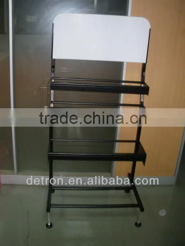 Cosmetic glass shelf display stand