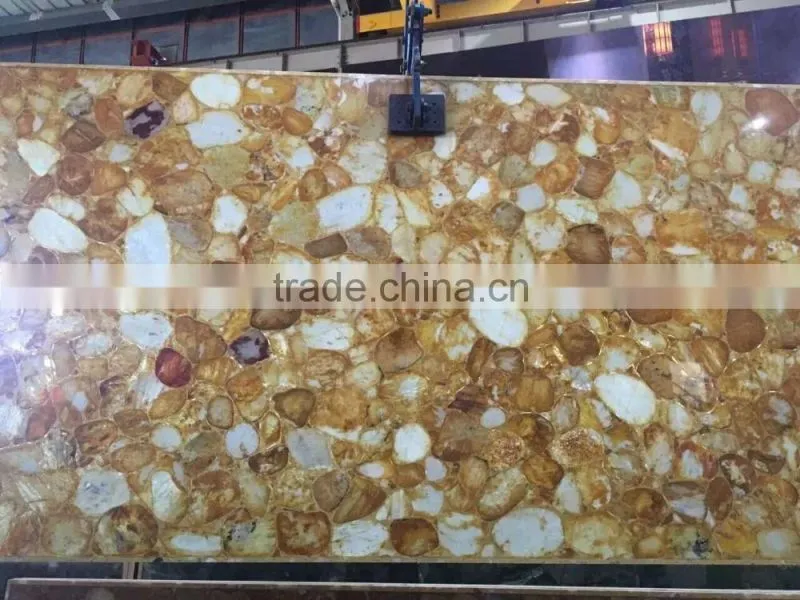 Blue faux marble blocks wall panels for sale
