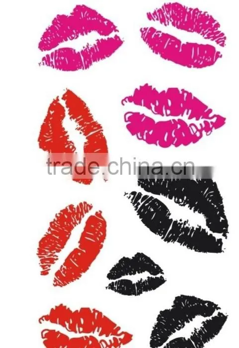 New fashion glitter lip tattoo/lip tatoo