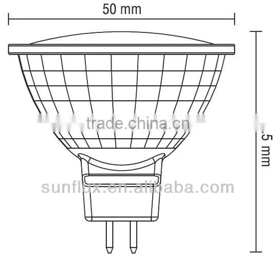 Ceramic Epistar SMD 6W MR16 LED Bulb
