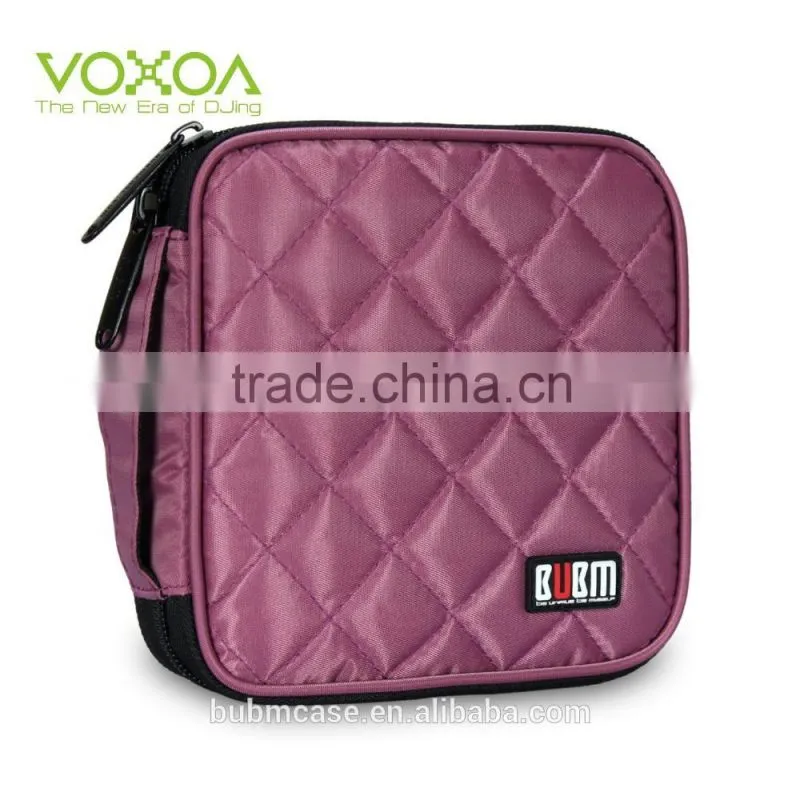 Fashion BUBM 32 Capacity 230D Space Twill PVC Fabric DVD Case CD Holder personalized cd case dvd cases