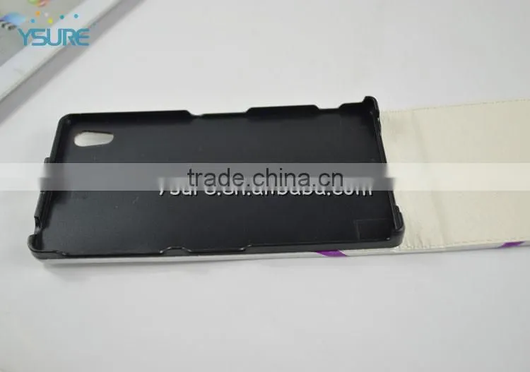 flower vertical flip cover case for sony xperia z1