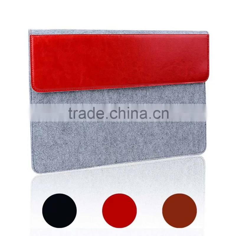 New For Macbook iPad Pro Wool Felt Laptop Sleeve 12-15 Laptop Bag
