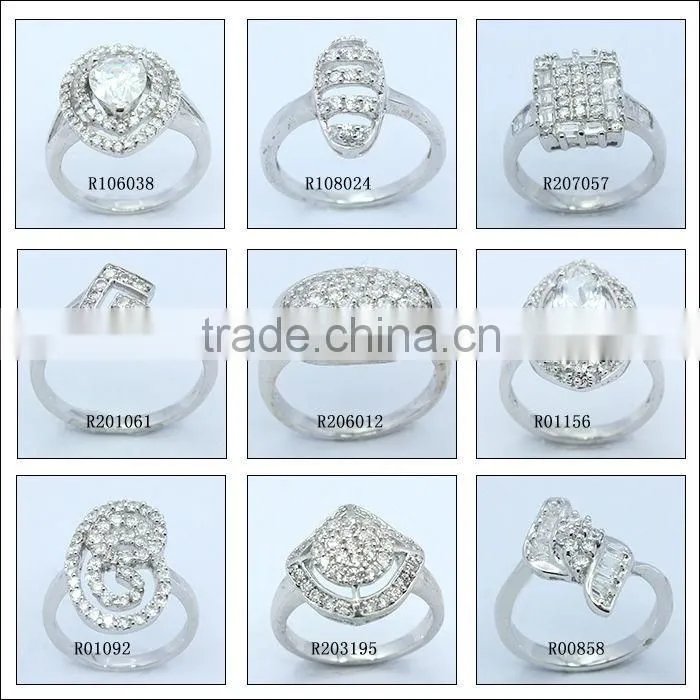 Fashion jewelry cross ring 925 silver cubic zirconia ring wholesale