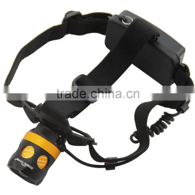 1200 Lumen LED Zoomable Headlamp Head Torch Light Bike Lamp Rechargeable Waterproof 18650 Battery For Camping