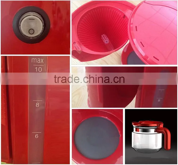 Hot new products for 2016 China supplier coffee maker (10-12 cups) 1.25L with the brew kettle