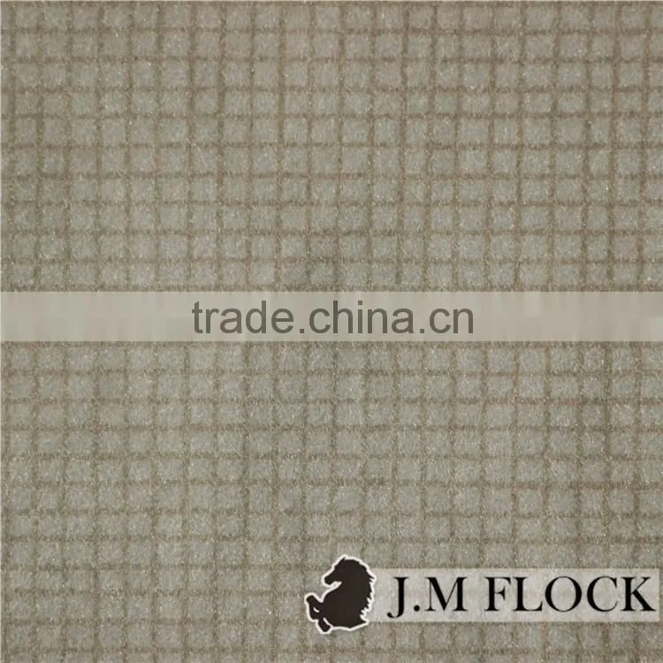 Nylon textile and fabric design printed flock fabric for furniture flock