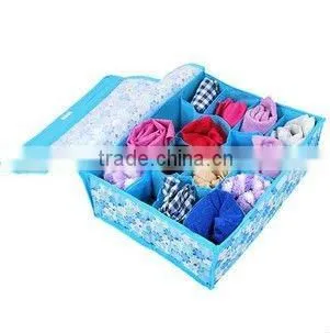 Non-woven fabric storage box, 16 grids soft cover storage box