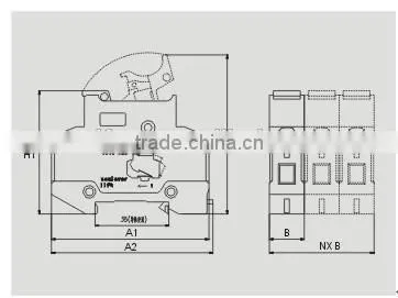 Din Rail Fuse Holder For RT18 Fuse