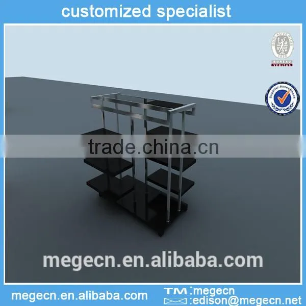 showroom decorative metal wall shelf display shelf
