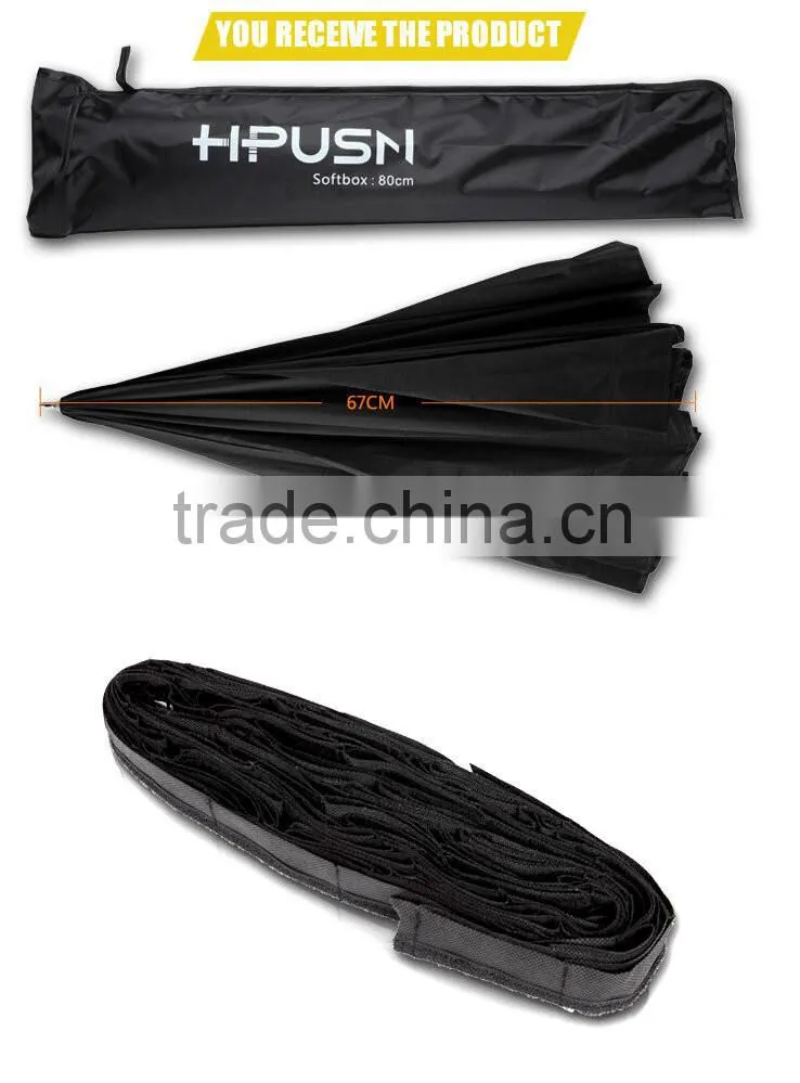 Wholesale professional speedlite umbrella softbox 80cm 32" with honeycomb grid for speedlite flash light