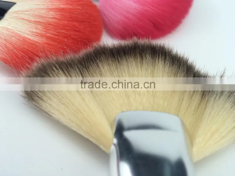 flower colored shaving nylon hair&wood handle Professional Make Up Brush