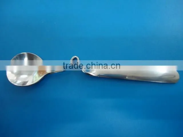 Stainless steel bent design coffee or tea spoon