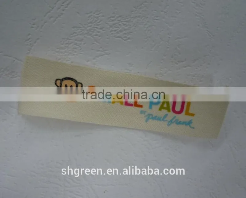 Silk screen printing cloth tags with die-cut hole for wine bottle