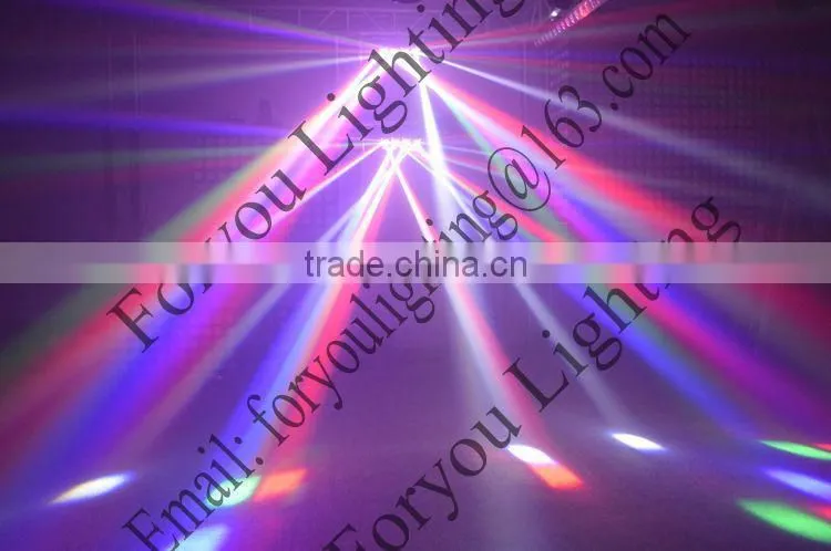 American DJ Zipper 4-Head Barrel Mirror Scanner 4pcs 10W RGBW 4IN1 LED Disco DJ Light