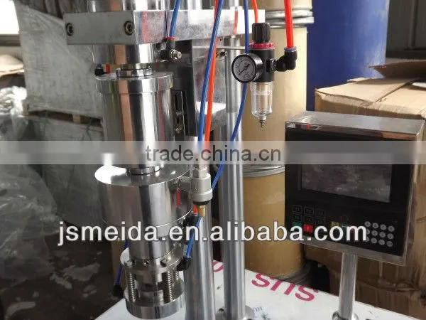 semiautomatic bag on valve aerosol filling machine