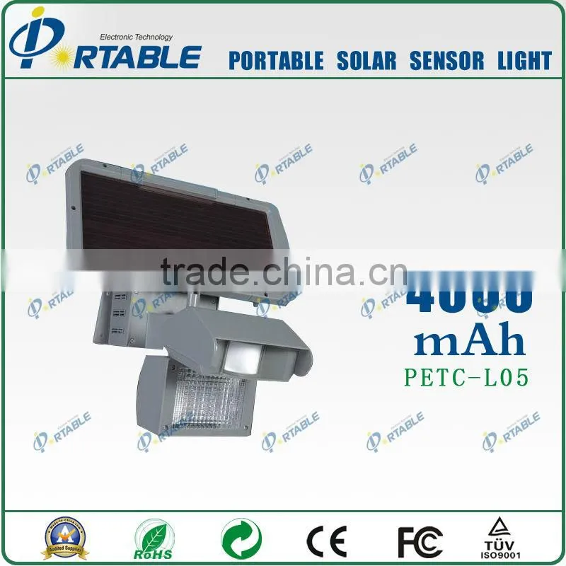 portable solar panel 4000mah for garden and street