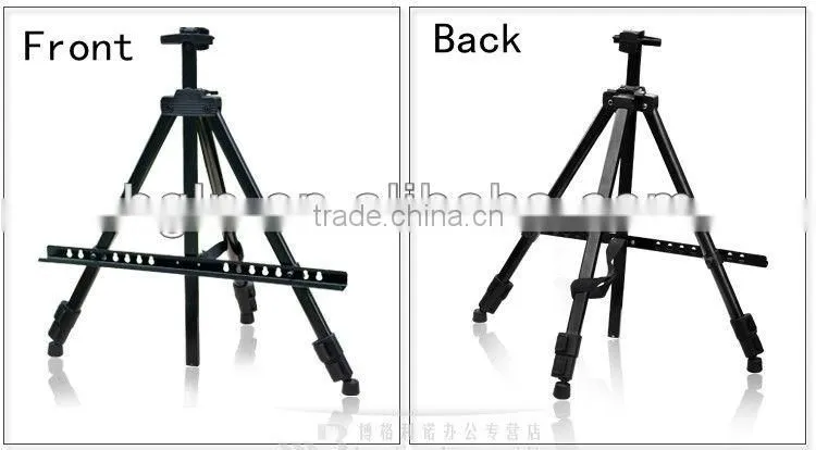 in stock 52-153cm folding metal black tripod easel Artist Painting and Sketch Easel Display Stand