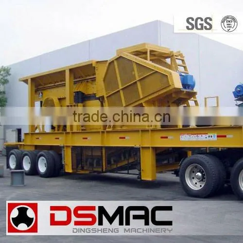 High Productivity Tyre Mobile Crusher for Tunisia