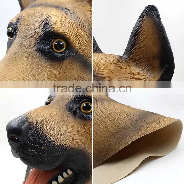 2016 Hot selling cheap diy white party wolf dog head mask