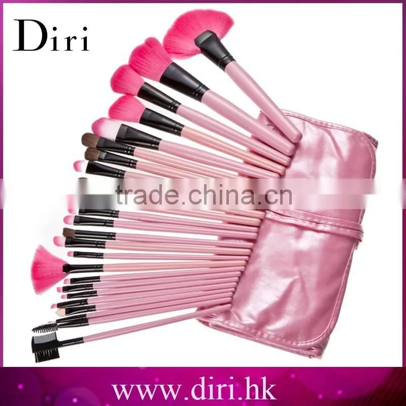 24pcs Professional Cosmetic Makeup Brush Set with Pink Bag