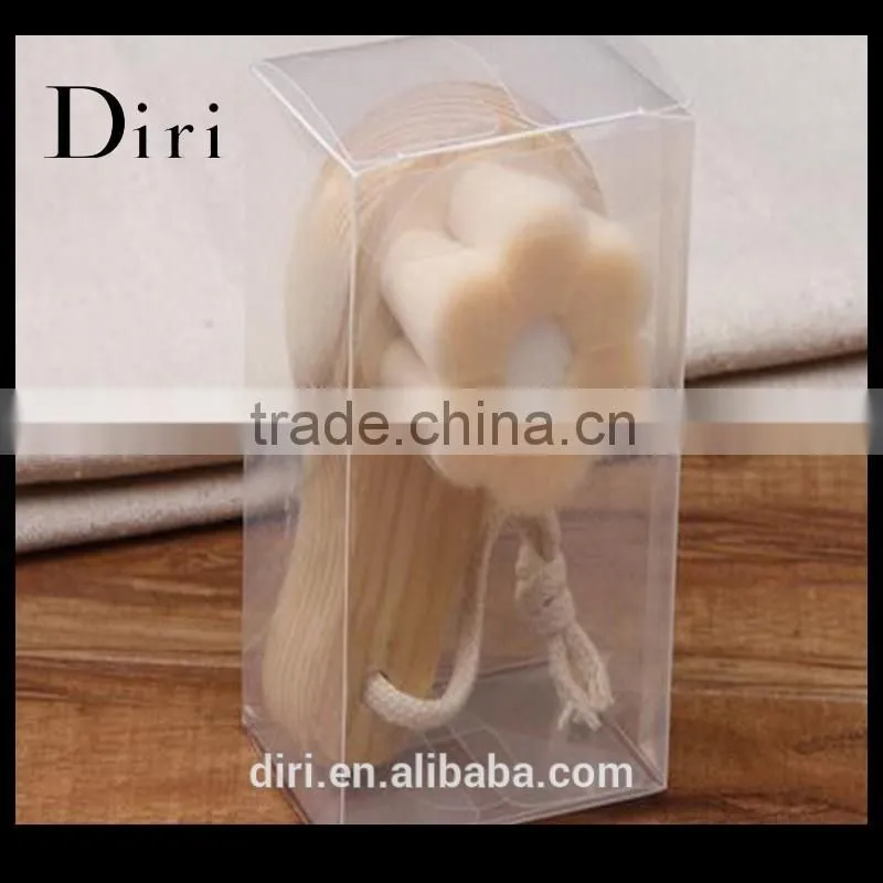 New Design Comma Shape Petals Hair wooden Handle Face Brush cleansing