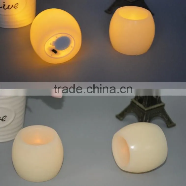 LPL058 indoor decoration round shape bulk led candle