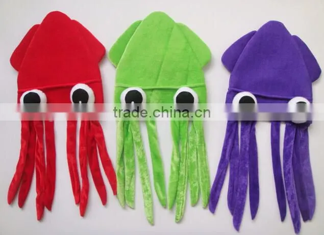 Plush Squid Hat