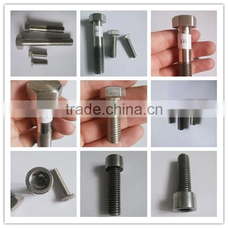 hastelloy c276 half thread hex bolts m37