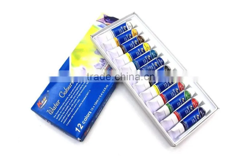 12x12ml watercolor paint for art Chinese watercolor paints