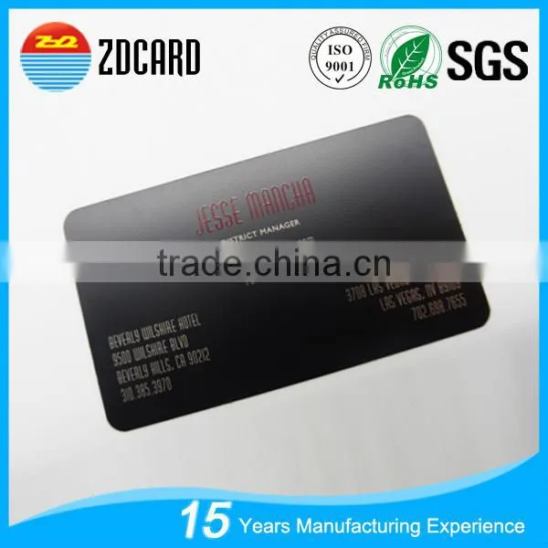 High Class Black Metal Business Card Manufaturer
