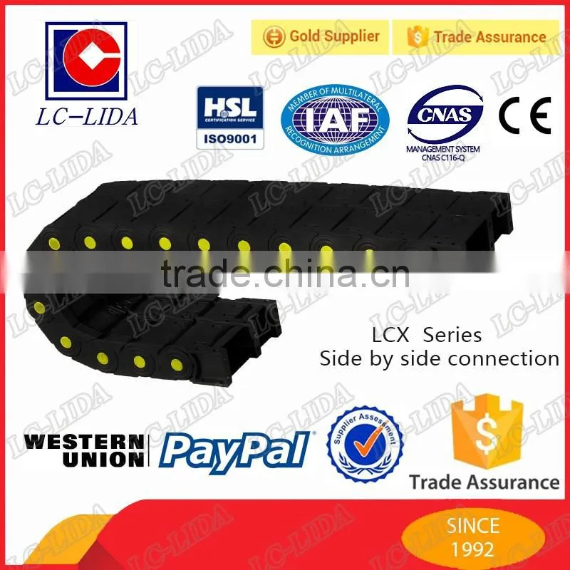 bridge type & fully enclosed Type and Plastic Material drag chain