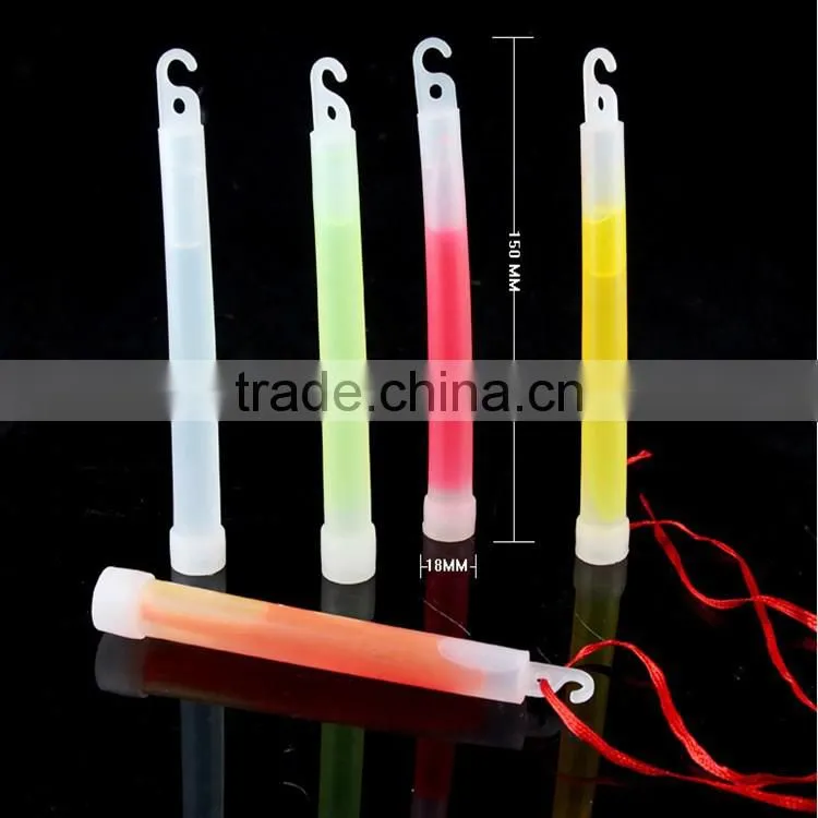 6" Emergency Fluorescnt Light High Intensity Glow Stick for Outdoor