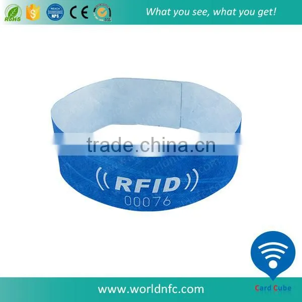 Disposable S50 RFID Tags,Paper Event S50 Wristbands