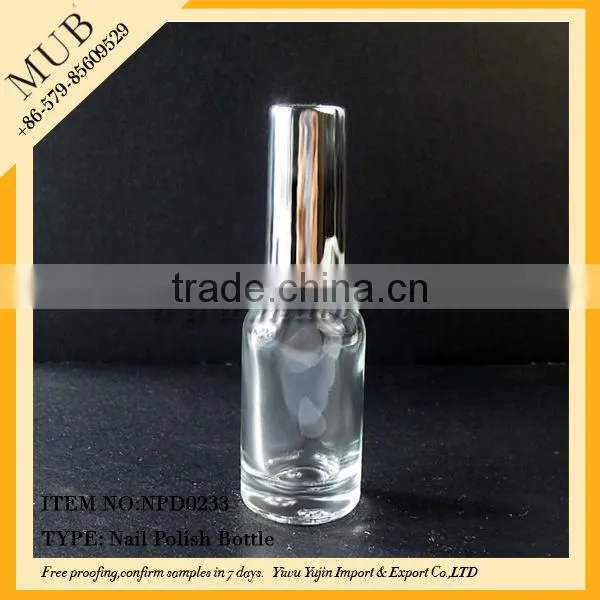 15ml small nail polish remover bottle/nail polish glass bottle