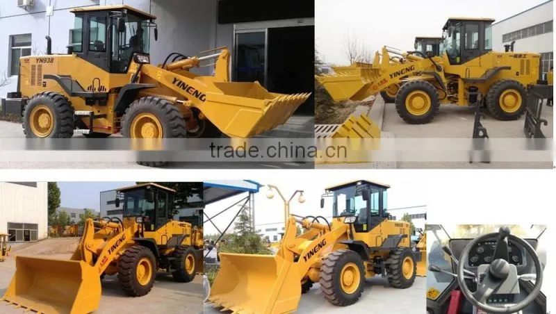 First class CE provided 3 ton front wheel loader for sale YN938 adopt Duetz engine