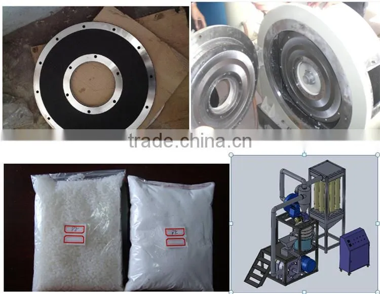 Automatic PE LDPE LLDPE PVC PET high speed plastic pulverizer machine / pulverizer mill/ PVC pulverizer