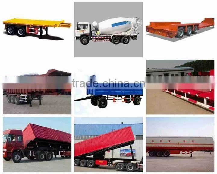 3 Axle car transport semi trailer and truck for 6-10 cars