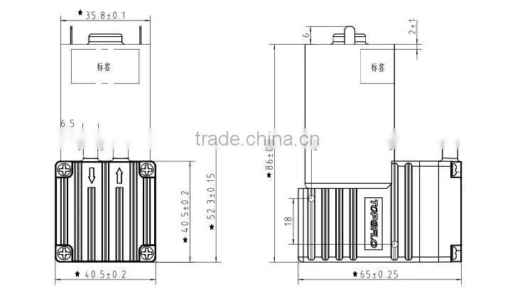 DC Brush Motor Micro Mini Gas Diaphragm Pump/Diaphragm Vacuum Pump