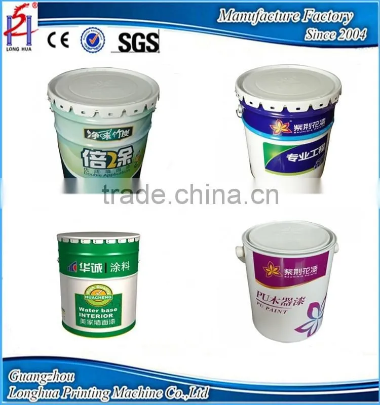 Large size bucket barrel pail screen printing machines price for sale bucket barrel pail printers