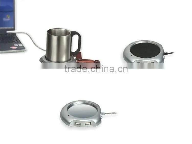 4 port USB hub usb cup warmer usb coffee warmer pad usb mug warmer usb glass pad USB hub cup warmer