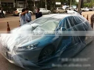 plastic car cover to protect car from flood