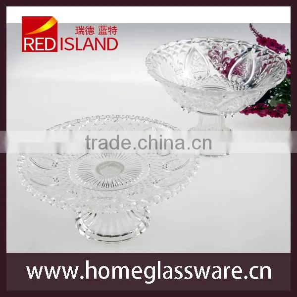Footed Clear Glass Cake Stand Cake plate