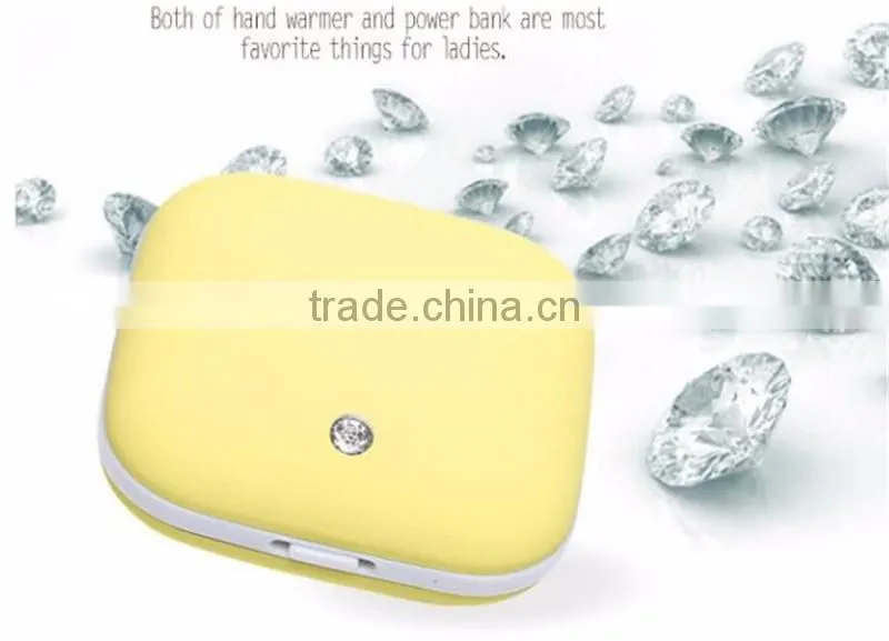 Creative carat USB charging mobile power Mini double sided fever Convenient hand warmer Multifunctional hand warmer