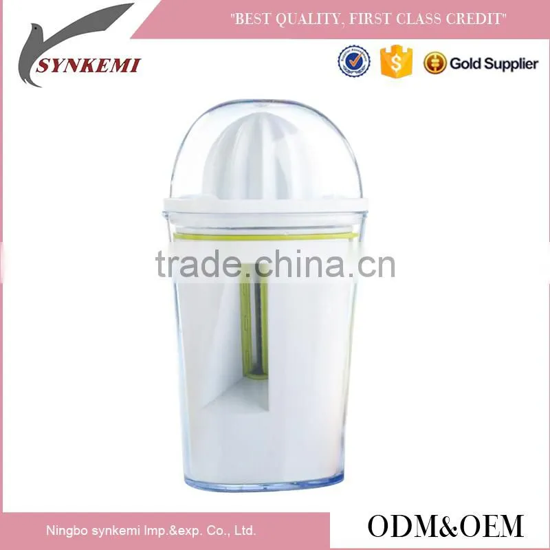2 in 1 multifunctional plastic kitchen tools manual citrus juicer and spiral vegetable slicer grater