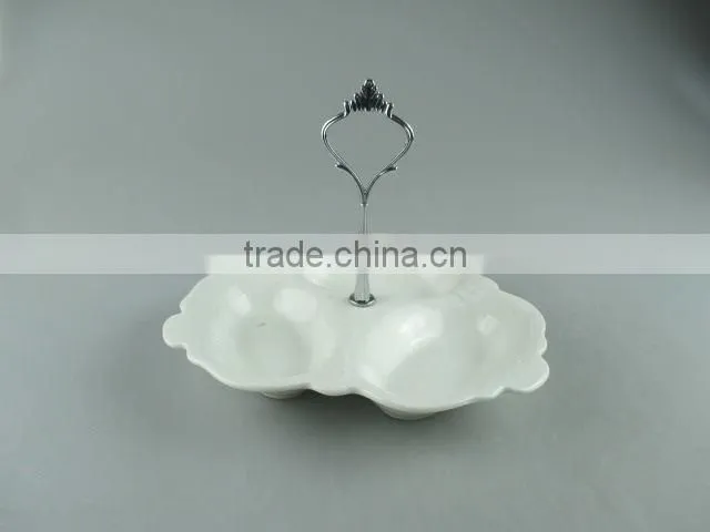 Stocked white beautiful display stand for fruitcandydaily use